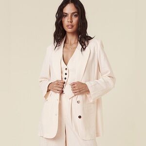 Spell ‘Every Single Day’ Cream Linen Blazer Size M